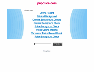 papolice.com screenshot