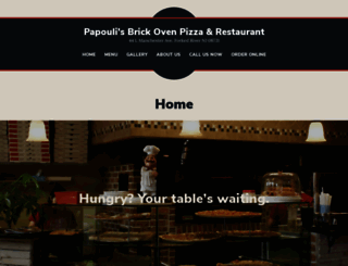 papoulisbrickovenpizza.com screenshot