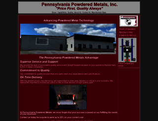 papowderedmetals.com screenshot