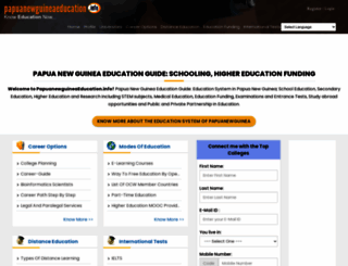 papuanewguineaeducation.info screenshot