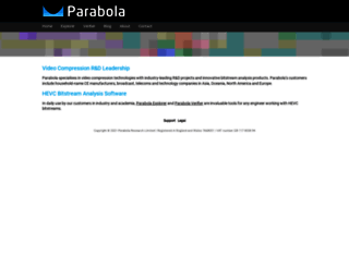 parabolaresearch.com screenshot