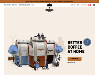 parachutecoffee.com screenshot