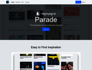 parade.mightysignal.com screenshot