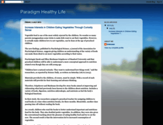 paradigm-healthylife.blogspot.com screenshot