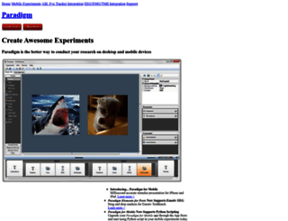 paradigmexperiments.com screenshot