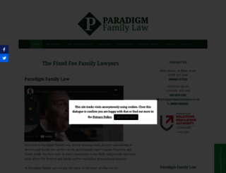 paradigmfamilylaw.co.uk screenshot
