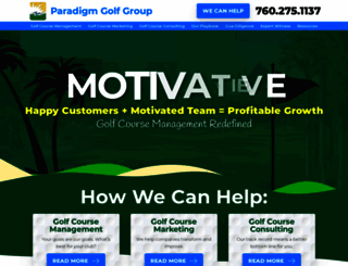 paradigmgolfgroup.com screenshot
