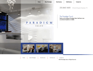 paradigmsalon.com screenshot