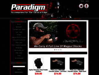 paradigmtacticalgear.com screenshot