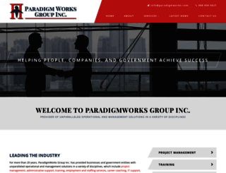 paradigmworks.com screenshot