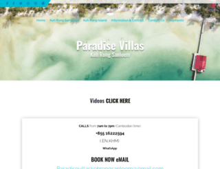 paradise-bungalows.com screenshot