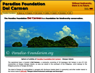 paradise-foundation.org screenshot