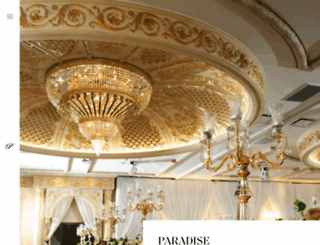 paradisebanquethalls.com screenshot