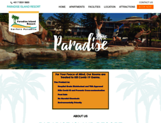 paradiseislandresort.com.au screenshot
