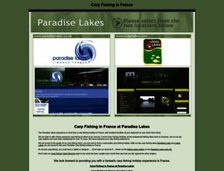 paradiselakes.co.uk screenshot