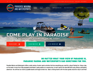 paradisemarinaandwatersports.com screenshot