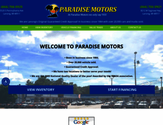 paradisemotors.net screenshot