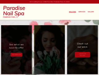 paradisenailspaincpembrokepines.com screenshot