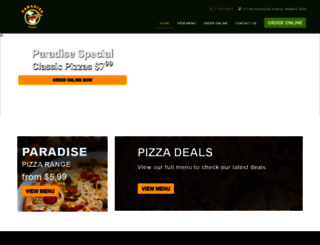 paradisepizza.co.nz screenshot