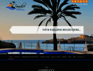 paradisepoolsmd.com screenshot