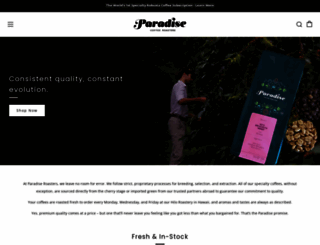 paradiseroasters.com screenshot