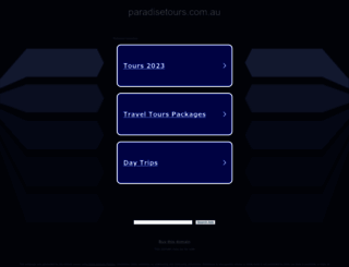paradisetours.com.au screenshot