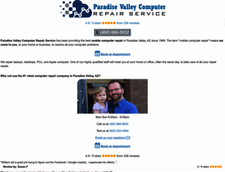 paradisevalleycomputerrepair.com screenshot