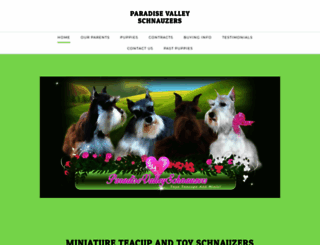 paradisevalleyschnauzers.com screenshot