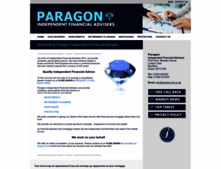 paragon-ifa.co.uk screenshot