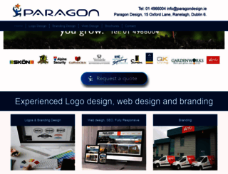 paragondesign.ie screenshot