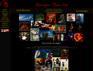 paragonfineart.com screenshot