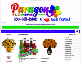 paragonflowers.com screenshot