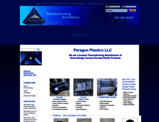 paragonplastics.net screenshot