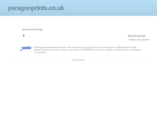 paragonprints.co.uk screenshot