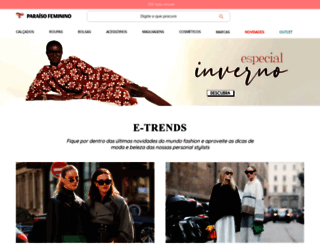 paraisofeminino.com.br screenshot
