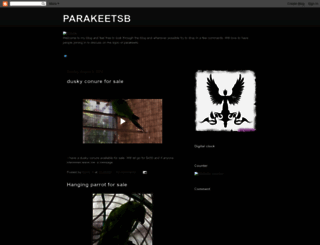 parakeetsb.blogspot.com screenshot