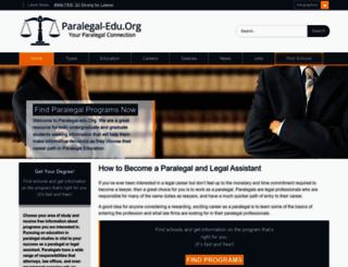 paralegal-edu.org screenshot
