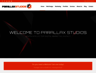 parallaxstudios.co.za screenshot