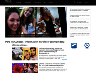 paraloscuriosos.com screenshot