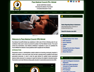 paramedicalcouncil.com screenshot