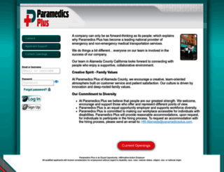 paramedicsplus-alameda.candidatecare.jobs screenshot