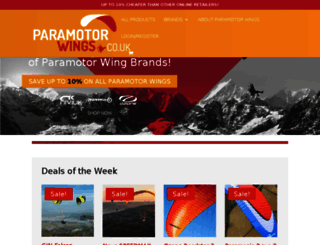 paramotorwings.co.uk screenshot