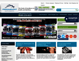 paramount-supplements.com screenshot