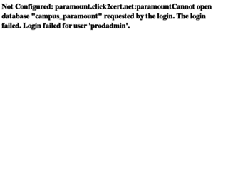 paramount.click2cert.net screenshot