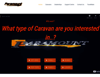 paramountcaravans.com.au screenshot