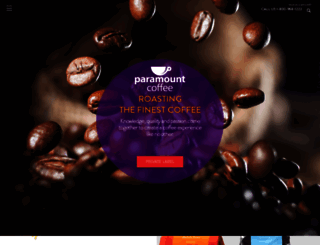 paramountcoffee.com screenshot