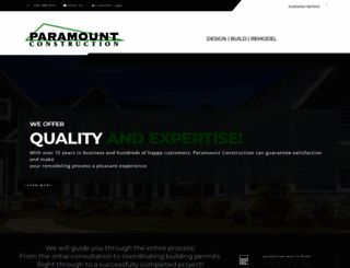 paramountconstructionmn.com screenshot