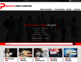 paramountdirectmarketing.com screenshot