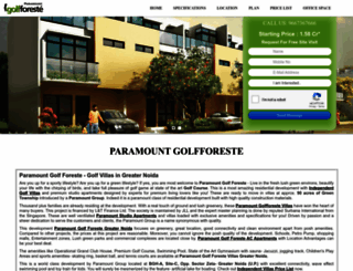 paramountgolfforeste.in screenshot