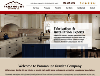 paramountgranite.com screenshot